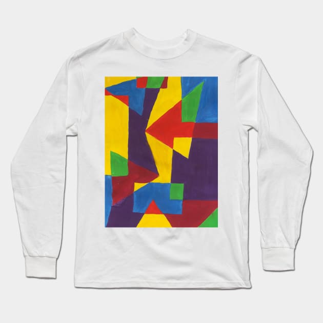 Shape Painting Long Sleeve T-Shirt by JadeGair